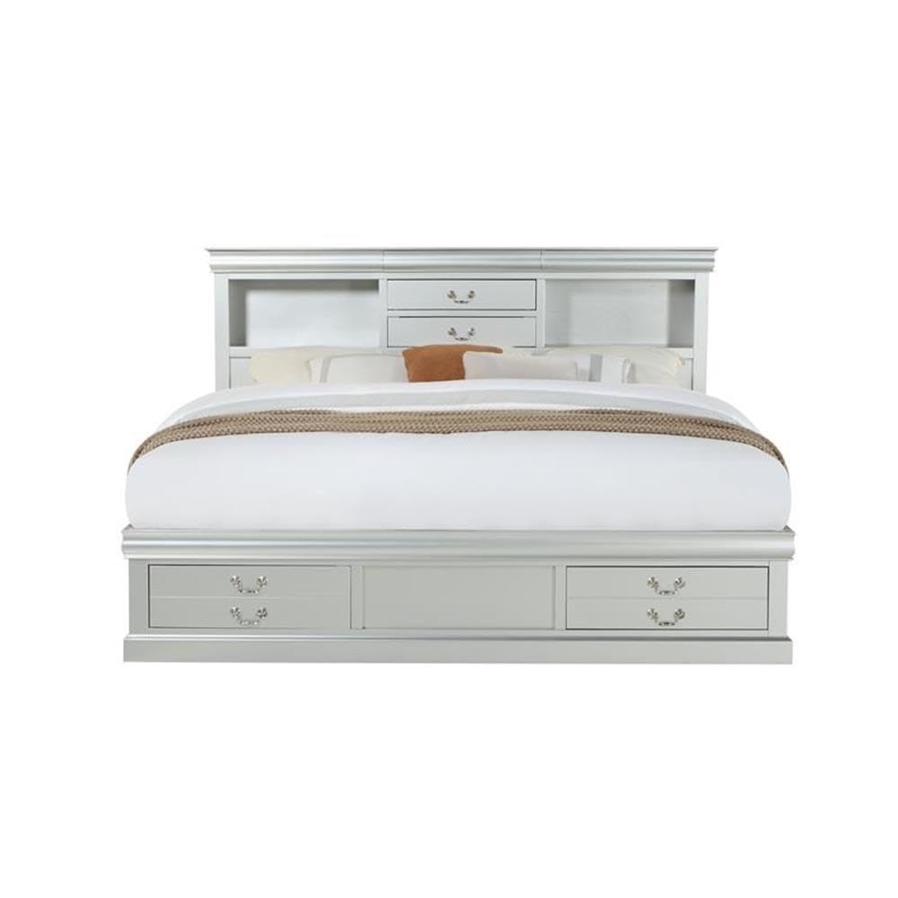 Acme Louis Philippe III Queen Bed w/Storage - Thumbnail 2