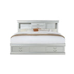 Acme Louis Philippe III - Queen Bed w/Storage in Platinum