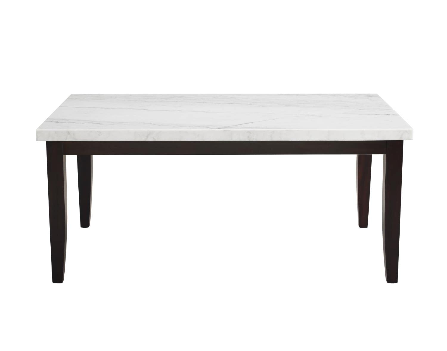 Steve Silver Francis Rectangular White Marble Dining Table FC500MTL