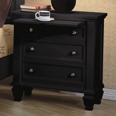 Wildon Home Sankaty Nightstand In Black