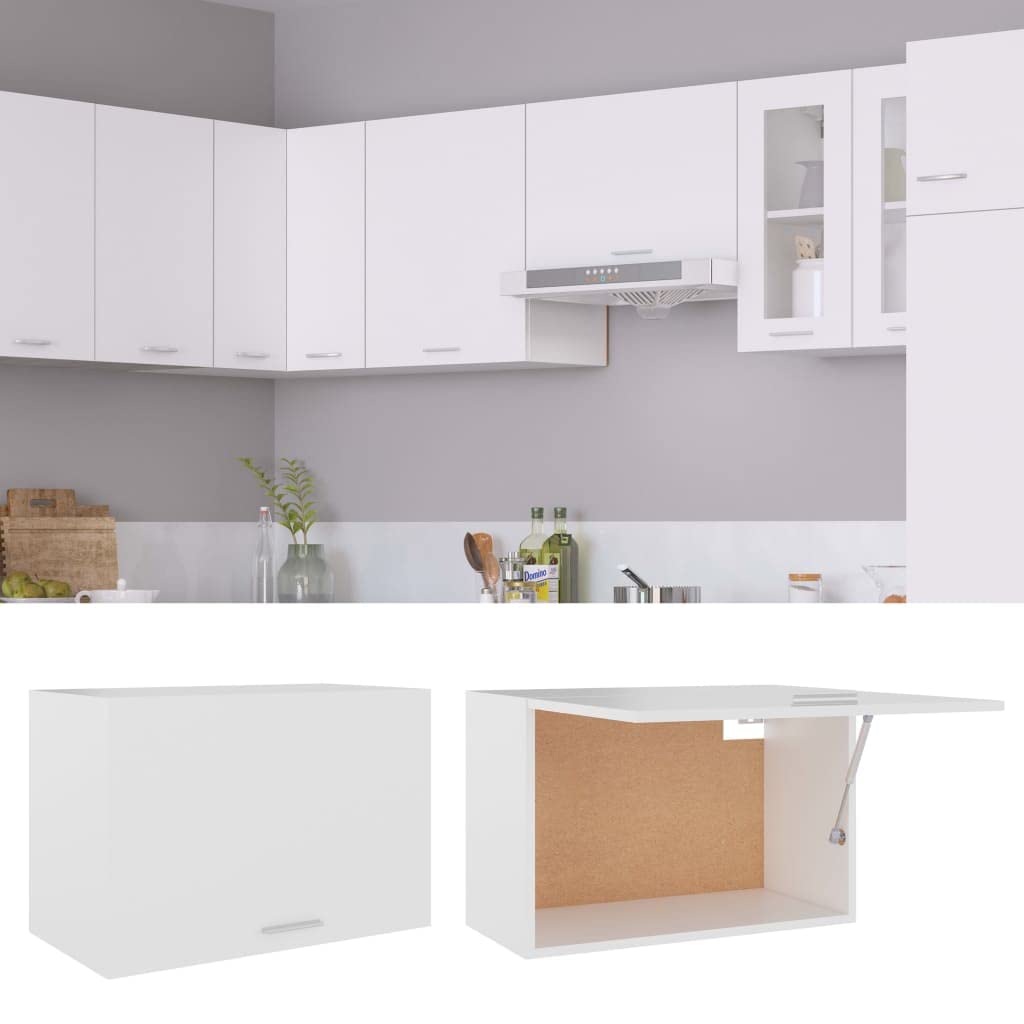 vidaXL Wall cabinet 60x31x40 cm chipboard white
