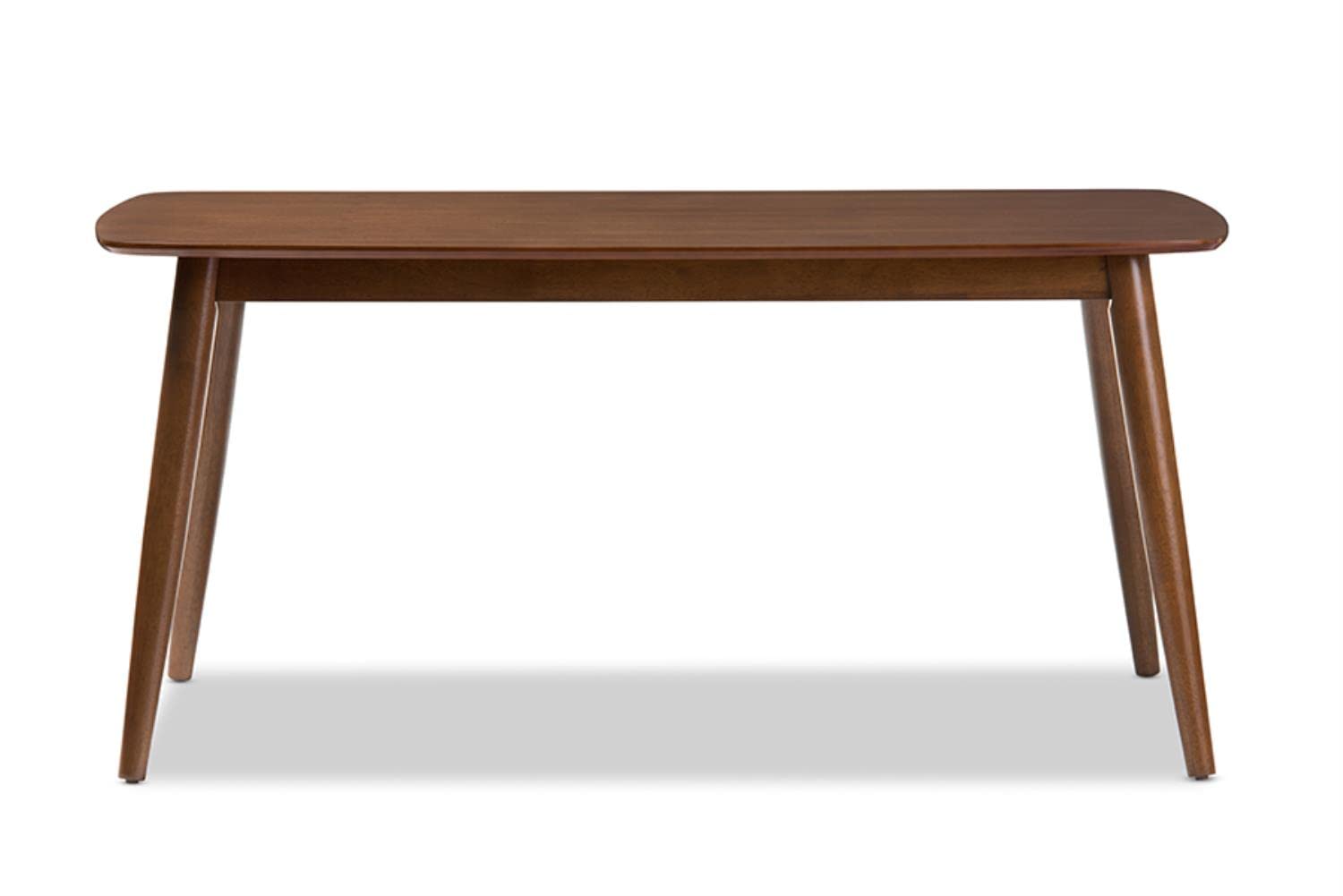 Baxton Studio Flora Mid-Century Modern Dining Table Oak Medium Brown/Mid-Century