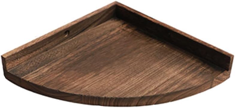 Runam Woods Wall Shelf Wall Shelf Fan Bookshelf Wall Unit Natural Wood Corner Triangle Shelf Wall Solid Wood Partition Living Ro