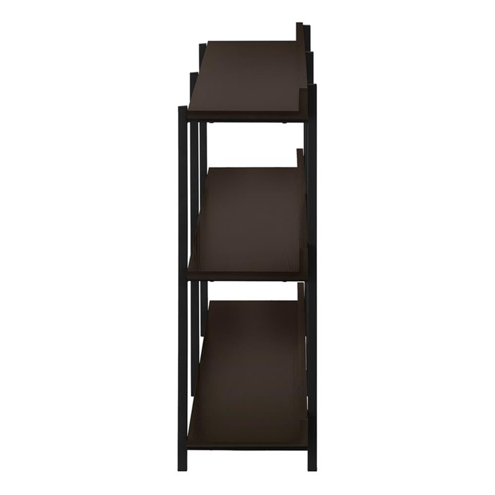 Monarch Specialties 2215 Accent Table, Console, Entryway, Narrow, Sofa, Living Room, Bedroom, Laminate, Brown, Contemporary, Modern Table-48 L/Espresso/Black Metal Hall, 47.25&quot; L x 12&quot; W x 34&quot; H