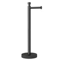 YUMORE Toilet Paper Holder Stand Freestanding, Weighted and Sturdy Matte Black Stainless Steel Design with Non-Slip Cap, Rustpro
