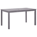 vidaXL Solid Acacia Wood Patio Table Gray Wash Garden Dining Dinner Table