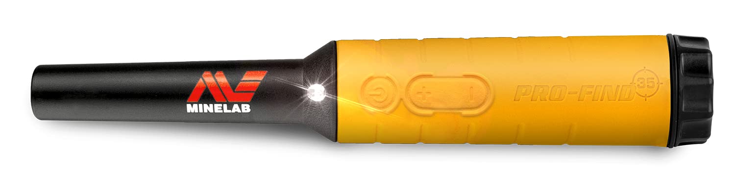 Minelab Pro-Find 35 Waterproof Pinpointer Metal Detector For Experts With Tone Id & Adjustable Sensitivity (Built-In Flashlight,