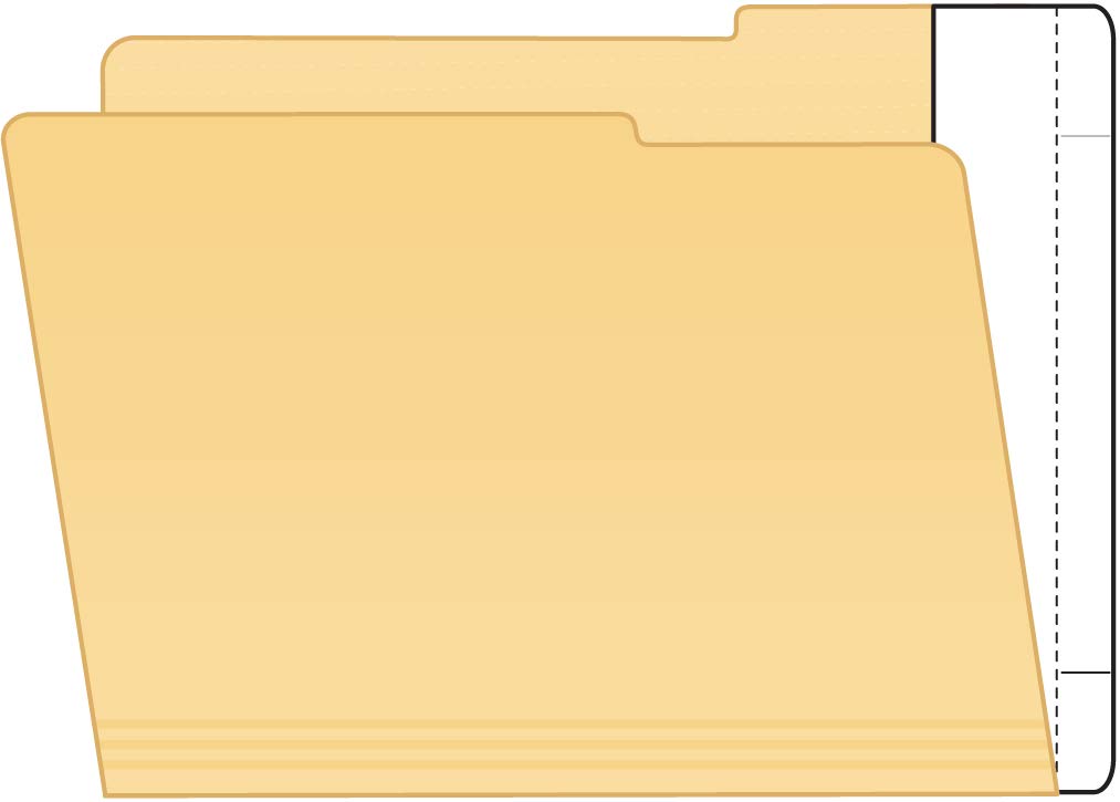 Tabbies Extenda-Folder Strips, Convert Top Tab Cut Folders Into End Tab File Folders, White, 3/4' Tab Extension, Full End-Tab,1