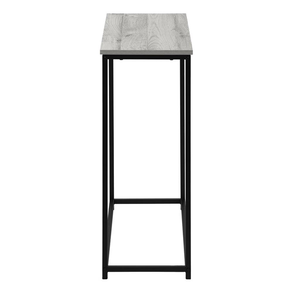 Monarch Specialties 2251 Accent Table, Console, Entryway, Narrow, Sofa, Living Room, Bedroom, Metal, Laminate, Grey, Black, Contemporary, Modern Table-32 Hall, 31.5&Quot; L X 11.5&Quot; W X 29&Quot; H