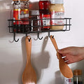 MORGHULIS Bathroom Metal Shelf Shower Shelf Adhesive Shower Caddy for Shampoo Holder Kitchen Rack Wall Holder Box Storage Basket