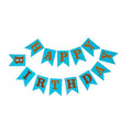 NEEYATI Happy Birthday Banner  Birthday Banner For Boys Girls | Blue Birthday Banner | Happy Birthday Banner(Cardstock) | Happy