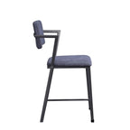 Acme Cargo Counter Height Chair (Set of 2) in Fabric & Gunmetal