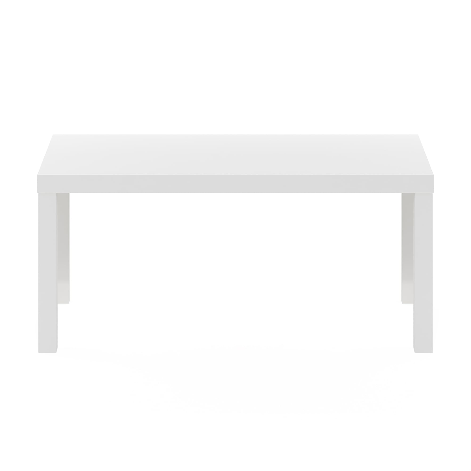 Furinno Classic Simple Coffee Table for Living Room, 38.98 (W) x 17.52 (H) x 18.9 (D) Inches, White