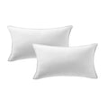Fancy Homi Set Of 2 Pure White Lumbar Decorative Throw Pillow Covers 12X20 Inch For Couch Living Room Bed Sofa, Modern Farmhouse