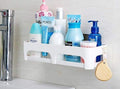 Inditradition Multipurpose Bathroom Shelf, Wall Hanging Storage Rack | with Self Adhesive Magic Sticker (Random Colour, Pack of