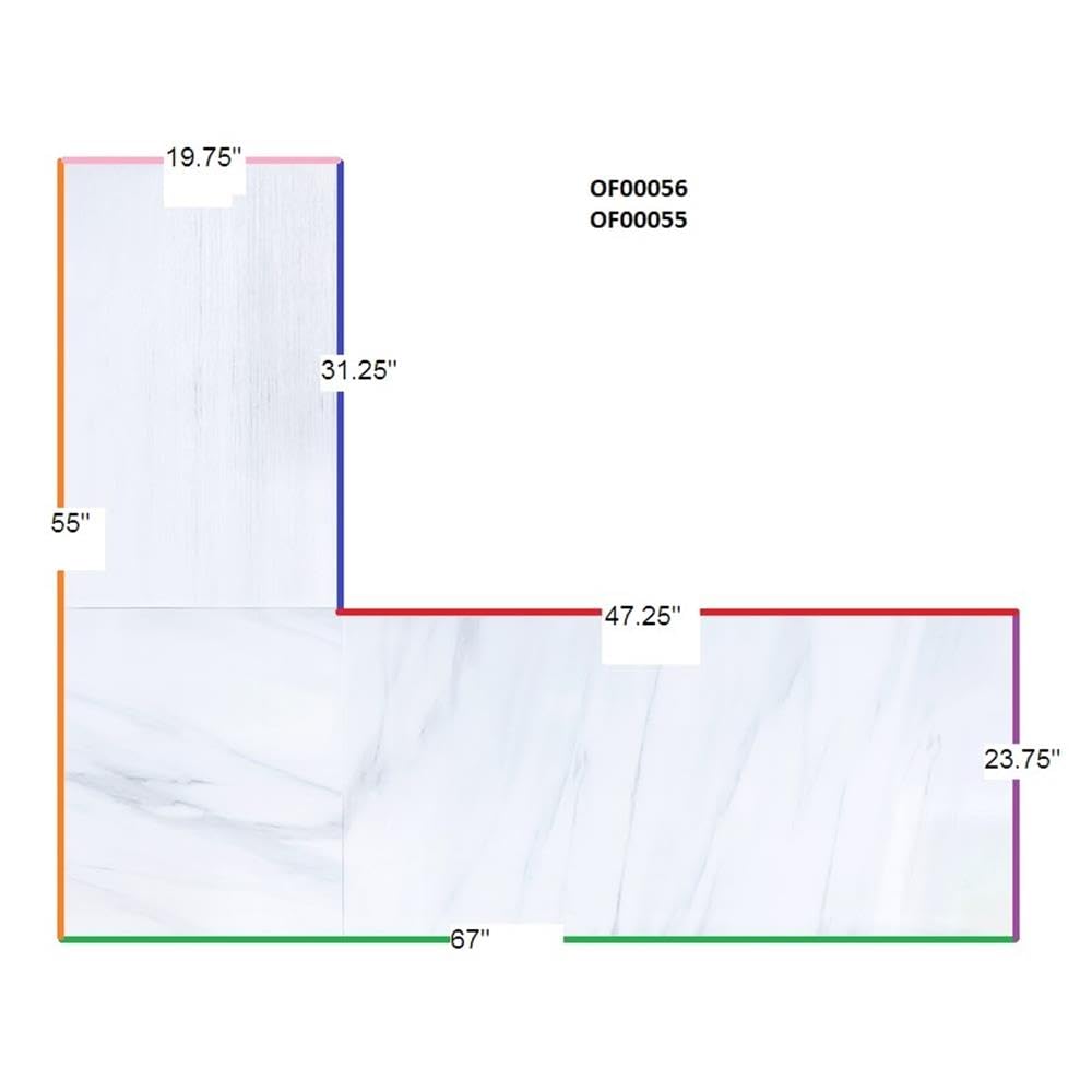 Acme Talmar Writing Desk with Lift Top in Marble Top and Weathered Gray Finish