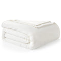 Hansleep Fleece Blanket For Couch White, Super Soft White Throw Blanket Flannel Fuzzy, Plush Cozy Blanket For All Seasons, White
