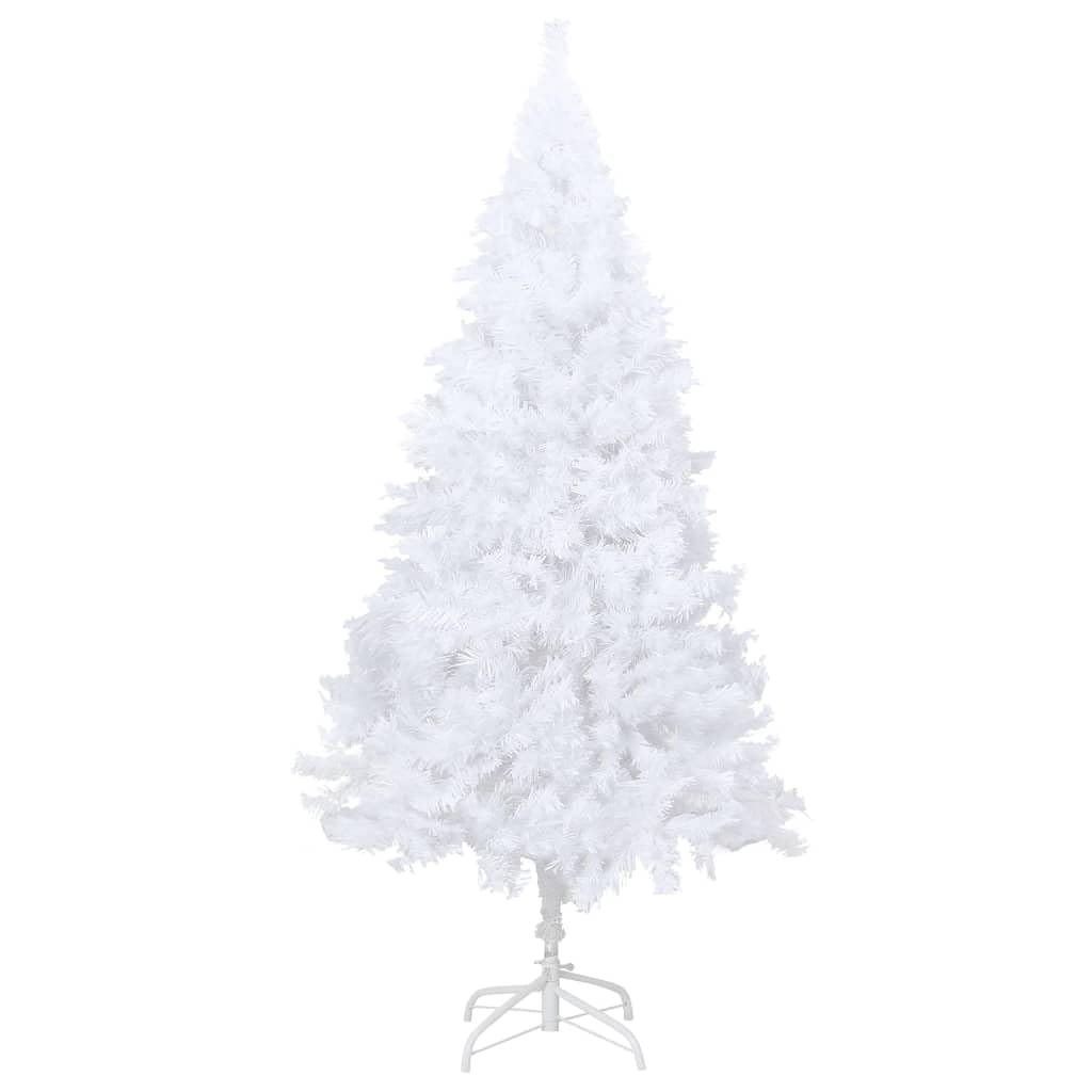 Vidaxl Artificial Christmas Tree With Thick Branches Home Living Room Office Christmas Ornament Decor Xmas Holiday Decoration White 6 Ft Pvc