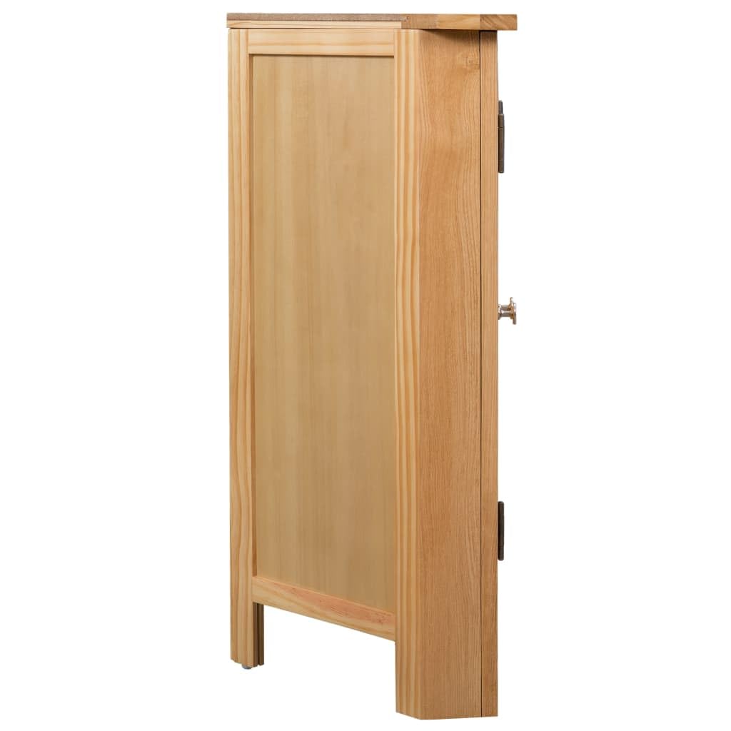 vidaXL Corner Cabinet 31.4&quot;x13.1&quot;x30.7&quot; Solid Oak Wood