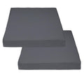 Covers & All Square Outdoor Patio Cushion Covers For Furniture, Armchair, Water, Tear & Uv Resistant Pu Coated Polyester Slipcover With Zippers (Pack Of 2) (32' L X 32' W X 4' Thick, Charcoal Gray)