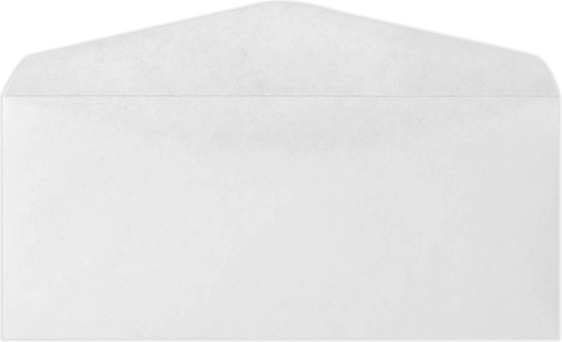 Luxpaper #8 5/8 Commercial Flap Business Envelopes | 3 5/8' X 8 5/8' | Bright White | 24Lb. Text | 50 Qty