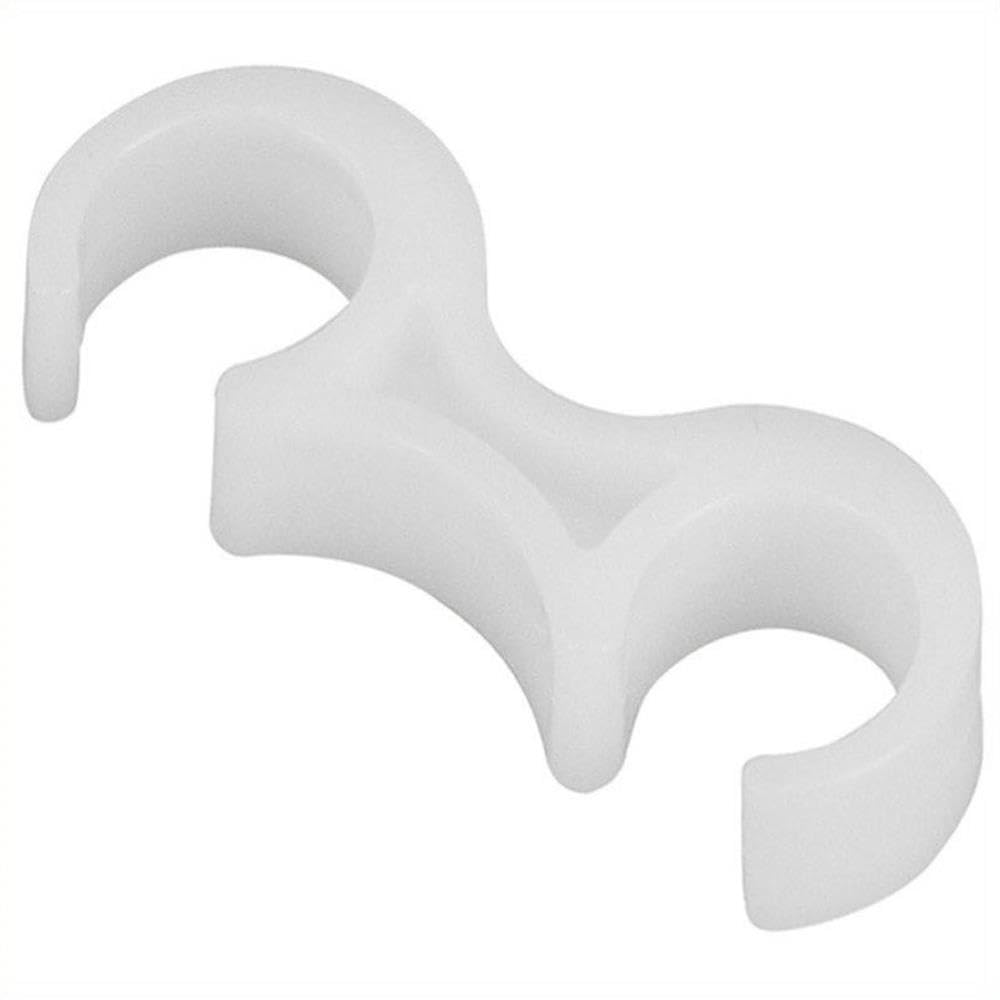 Flash Furniture Lowe White Plastic Ganging Clips - Set of 2