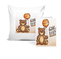 Khakee Happy Teddy Day Theme Cushion Cover (12X12) With Filler With Greeting Card