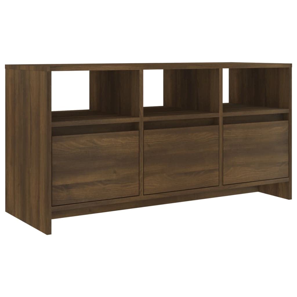 vidaXL TV Cabinet Brown Oak 40.2&quot;x14.8&quot;x20.7&quot; Engineered Wood