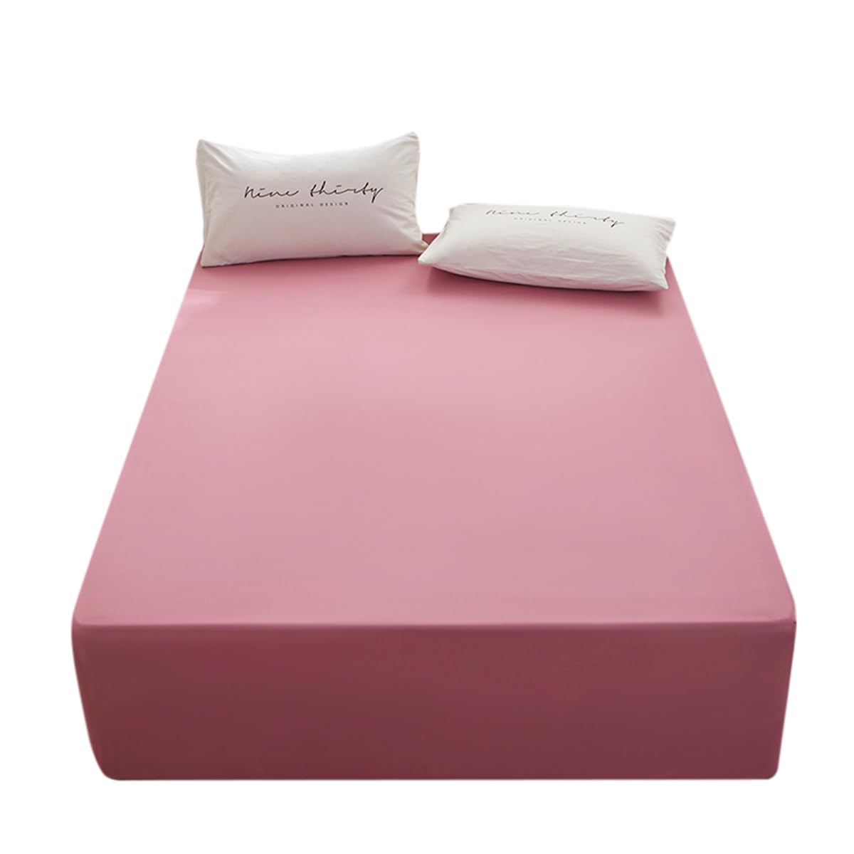 Bedding Twin Size Fitted Sheet Only-Twin Size Deep Pocket Bottom Sheet Fits 15Inches Bed Matress Sheet Soft And Microfiber-Easy