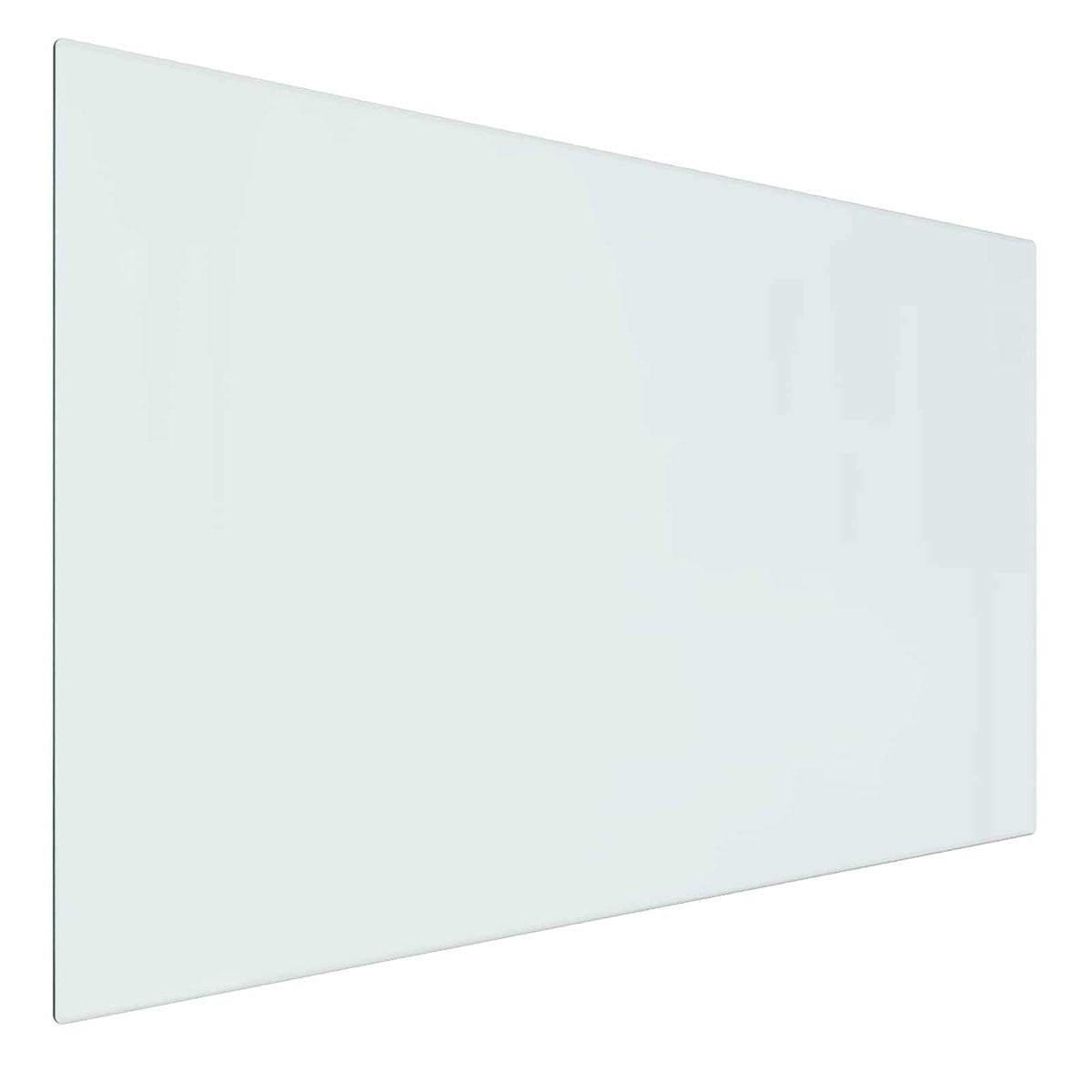 vidaXL Fireplace Glass Plate Transparent 31.50 x 19.69 in Glass