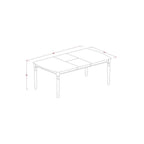 East West Furniture DOWE9-BCH-W 9 PC Kitchen Tables and Chair Set with 1 Dover Table and 8 Chairs in a Black and Cherry Finish