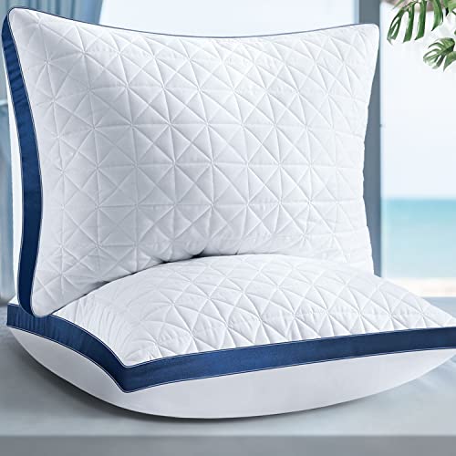 Slybear Pillows Queen Size Set Of 2, Queen Pillows 2 Pack, Cooling Hotel Luxury Pillow For Bed Sleeping, Supportive Breathable D