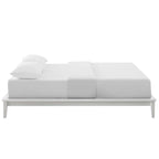 Modway Lodge Wood Platform Full Bed Frame in White