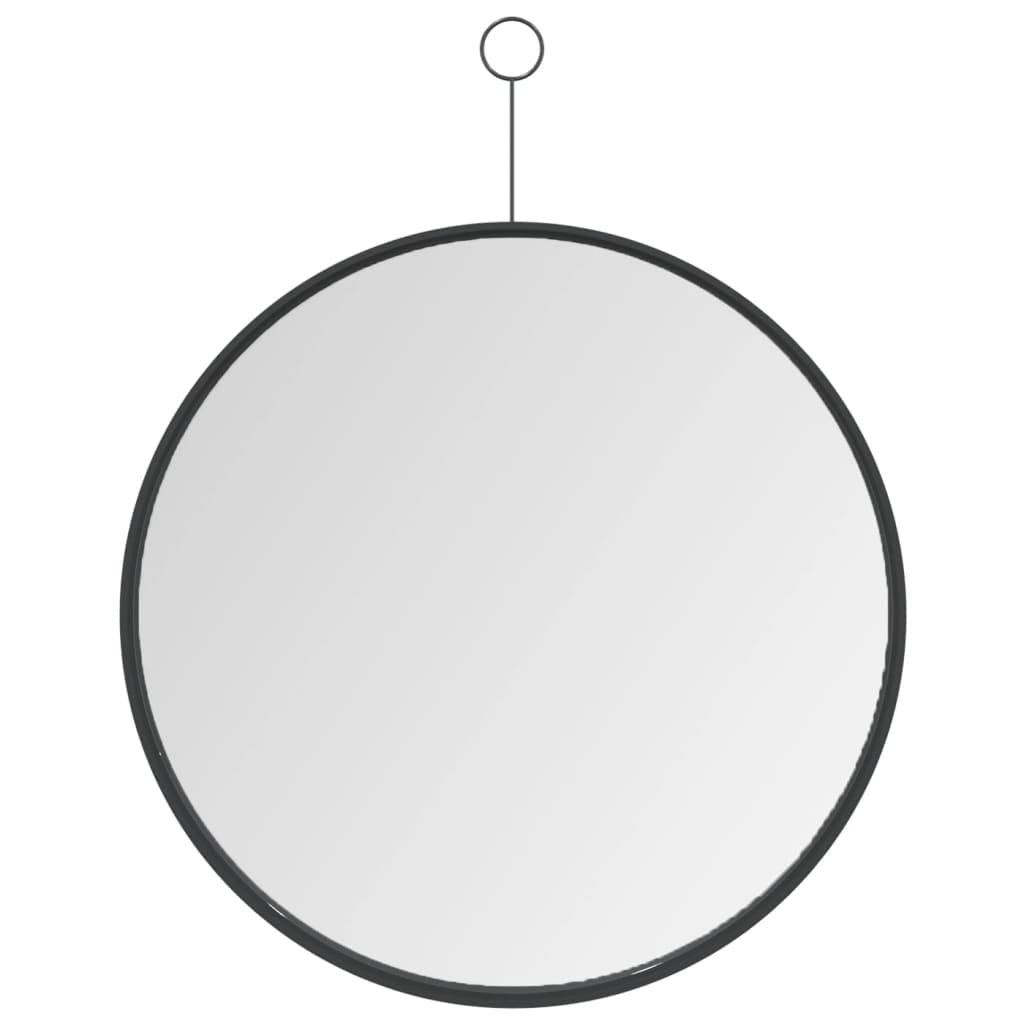 vidaXL Hanging Mirror with Hook Black 15.7&quot;