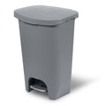 Glad Trash Can | Plastic Kitchen Waste Bin with Odor Protection of Lid | Hands Free with Step On Foot Pedal and Garbage Bag Ring
