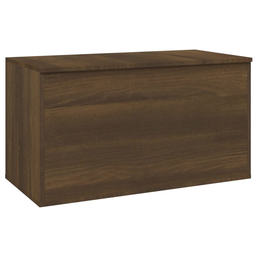 Vidaxl Storage Chest - Brown Oak Finish, Engineered Wood Construction, Multi-Purpose - Can Be Used As Coffee Table Or Storage Box, Easy Assembly