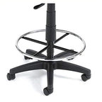 Boss Fabric Drafting Stools W/ Footring Black Crepe/Without Arms