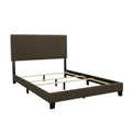 Coaster Home Furnishings Boyd Transitional Fabric Upholstered Eastern King Size Panel Bed Frame 50-inch Headboard Charcoal 350061KE