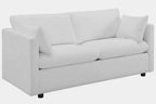 CasaFoyer Activate | Versatile & Stylish Sofa | Cozy Seating | Soft Polyester Upholstery | Compact Box Delivery | Easy Setup | Rounded Cushion Corners | Accent Pillows | Wood Legs | 1102 lbs Weight Capacity