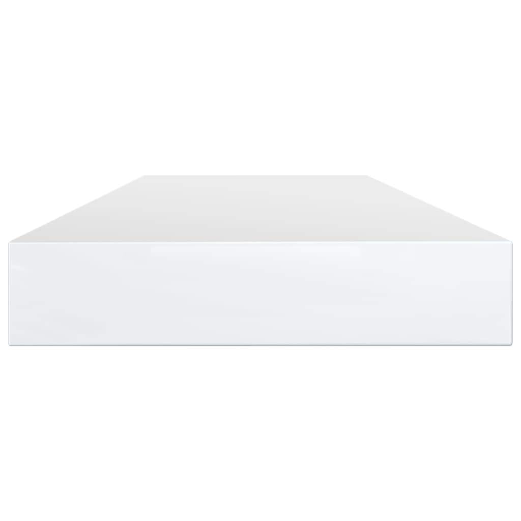 vidaXL High Gloss White Bookshelf Boards, Set of 8, Quality Engineered Wood, Perfect for Extra Storage, Easy to Clean, 39.4&quot;x3.9&quot;x0.6&quot;