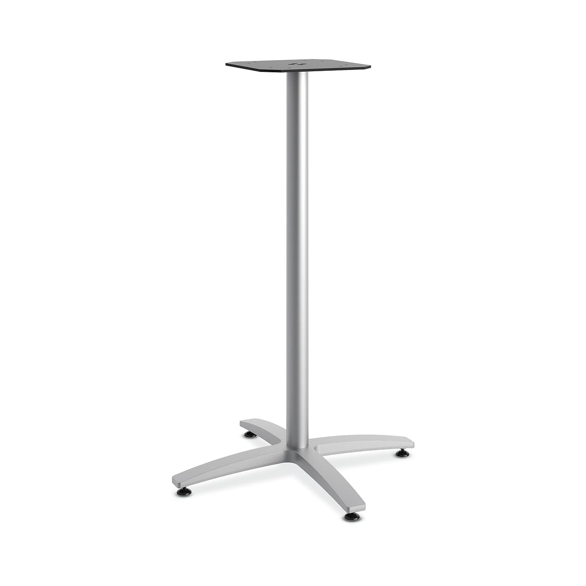 Hon X, Standing Height Table Base, Silver