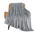 TOONOW Fleece Blanket Super Soft Cozy Throw Blanket 50 x 60, Lightweight Fuzzy Comfy Textured Flannel Blanket Warm Plush Throw B