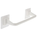 DOITOOL White Towel Rack Bathroom Hand Towel Holder No Drill Single Towel Rod Hand Towel Holder Adhesive Bathroom Towel Hanger f