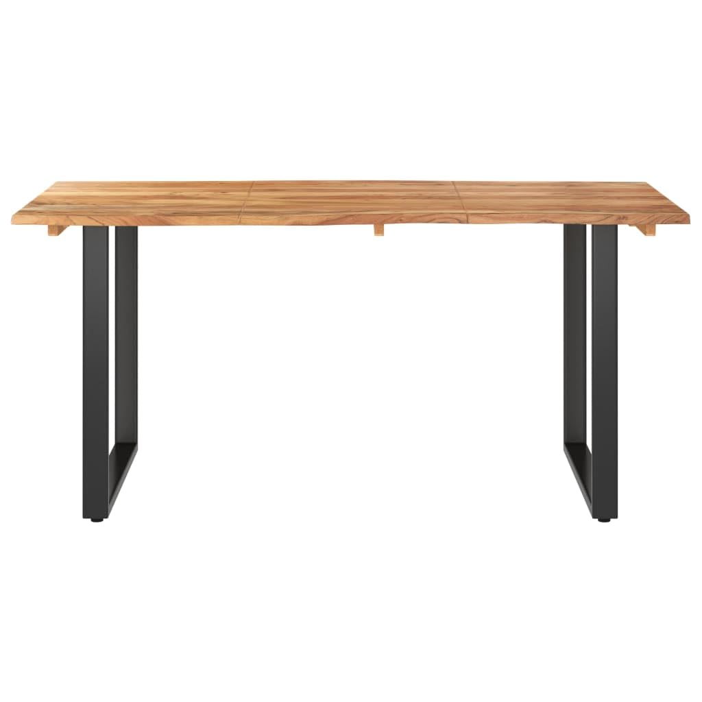 vidaXL Dining Table 63&quot;x31.5&quot;x29.9&quot; Solid Acacia Wood