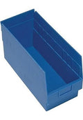 Quantum QSB208BL Store More Shelf Bin, 17-7/8 Length x 8-3/8 Width x 6 Height, Blue, Pack of 10