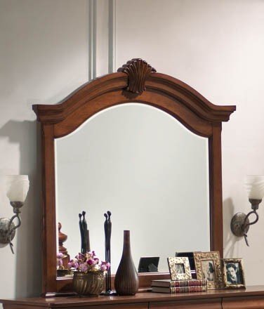 Traditional Mirror In Rich Caramel Finish By Coaster