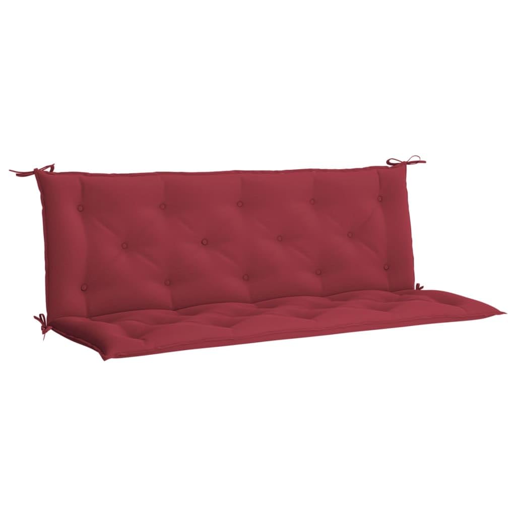 Outdoor Garden Swing/Bench Cushion and Indoor Home Fabric Bench Cushion for Garden Lawn Pool Backyard Outdoor Sofa Cushion Set,59.1&quot;(Wine Red)