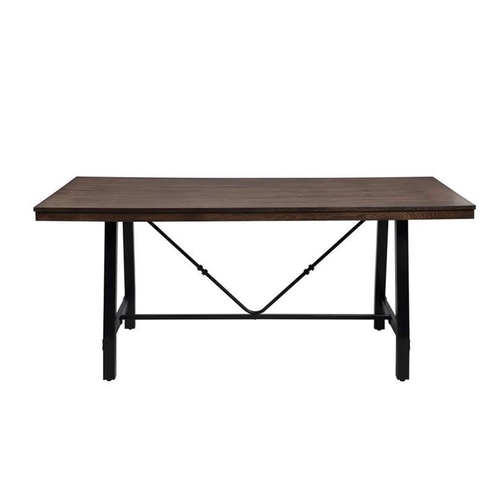 Acme Mariatu Rectangular Wooden Dining Table in Oak