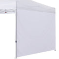 COOSHADE SunWall for 12x12 Pop up Canopy Tent, 1 Pack Sidewall Only (White)