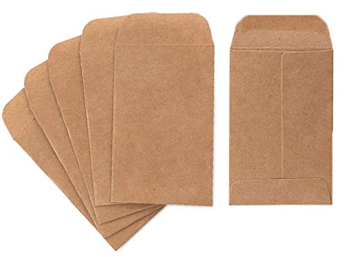 Coin And Small Parts Envelopes 500 Pack 2.25'X 3.5' With Gummed Flap For Homes And Office Use (500 Pack)